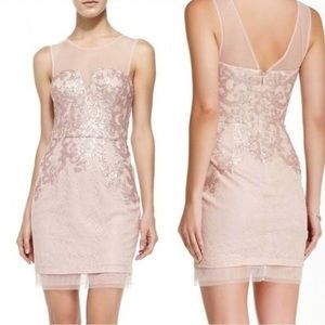 Bcbg Abigail dusty pink beaded dress